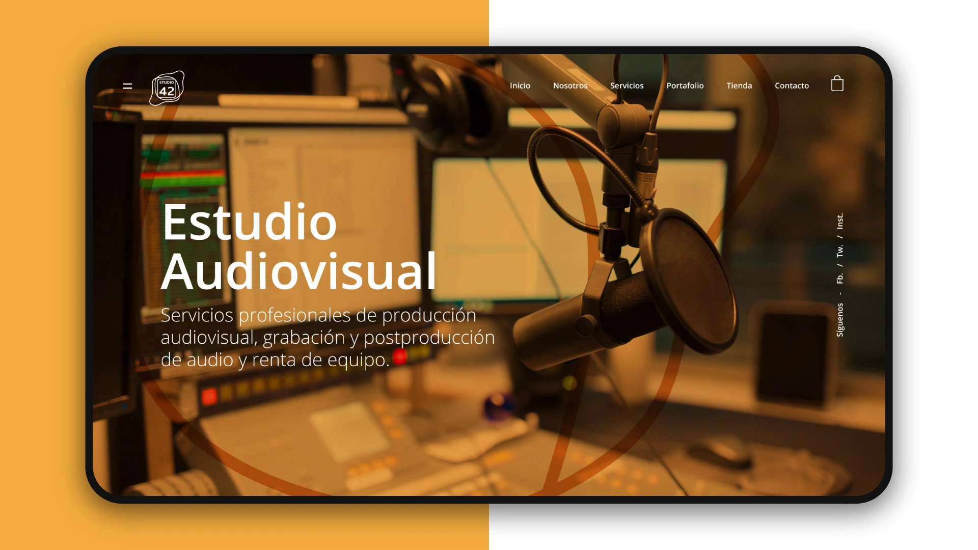 Diseño web para estudio audiovisual, Studio42